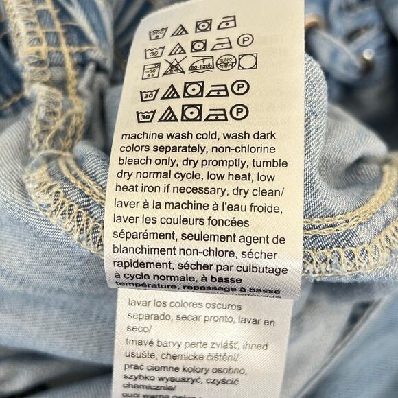 Calvin Klein Jeans Jumpsuit Women's Size S Chambray Denim Blue Casual Basics - Picture 9 of 10